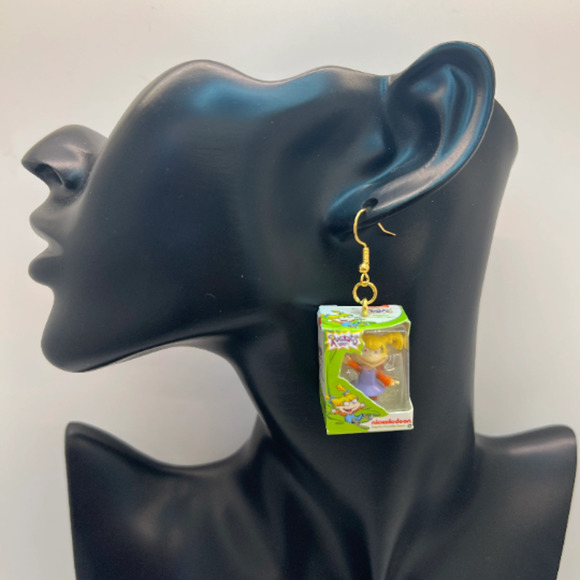 Angelica Pickles Earrings -Mini Brands Earrings - Rugrats Y2K Earrings - Picture 9 of 9